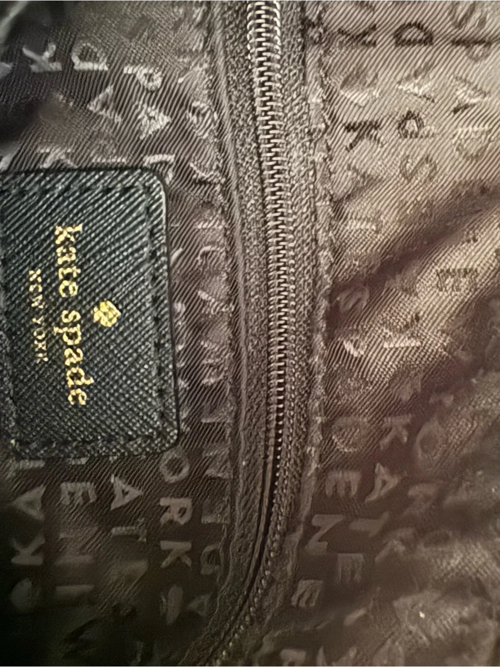 kate spade Black Saffiano Crossbody with Front Zip